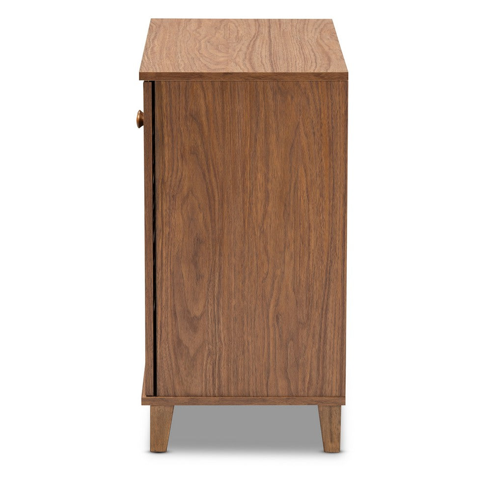 Baxton Studio - Coolidge Shoe Cabinet in Walnut - FP-01LV-Walnut view 3