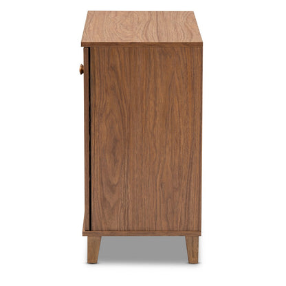 Baxton Studio - Coolidge Shoe Cabinet in Walnut - FP-01LV-Walnut view 3