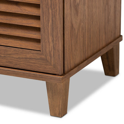 Baxton Studio - Coolidge Shoe Cabinet in Walnut - FP-01LV-Walnut view 5