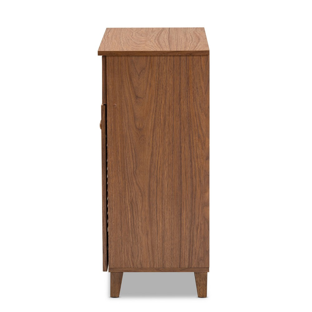 Baxton Studio - Coolidge Shoe Cabinet in Walnut - FP-02LV-Walnut view 3