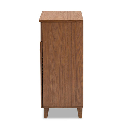 Baxton Studio - Coolidge Shoe Cabinet in Walnut - FP-02LV-Walnut view 3