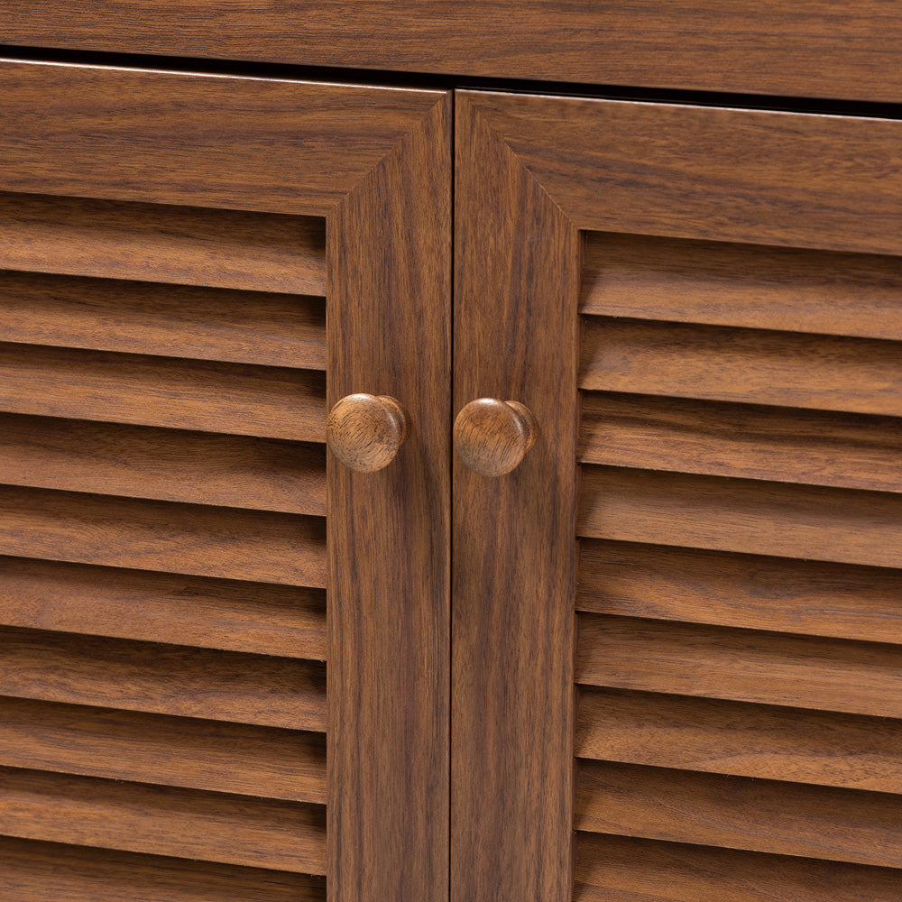 Baxton Studio - Coolidge Shoe Cabinet in Walnut - FP-02LV-Walnut view 6