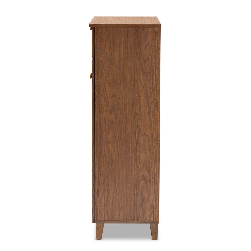 Baxton Studio - Coolidge Shoe Cabinet in Walnut - FP-03LV-Walnut view 3