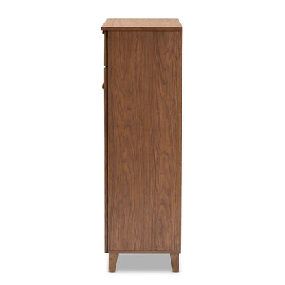 Baxton Studio - Coolidge Shoe Cabinet in Walnut - FP-03LV-Walnut view 3