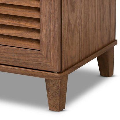 Baxton Studio - Coolidge Shoe Cabinet in Walnut - FP-04LV-Walnut view 5