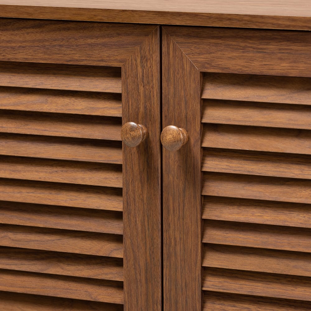 Baxton Studio - Coolidge Shoe Cabinet in Walnut - FP-04LV-Walnut view 6