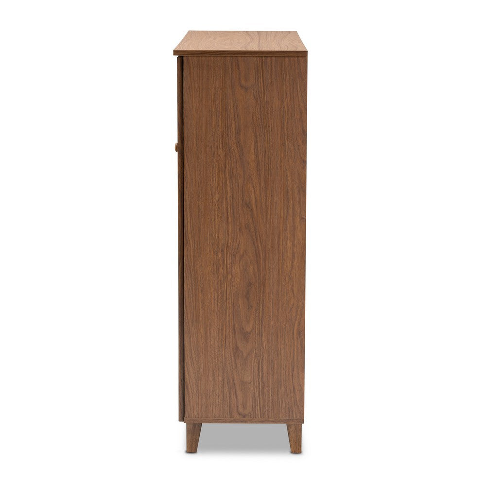 Baxton Studio - Coolidge Shoe Cabinet in Walnut - FP-05LV-Walnut view 3