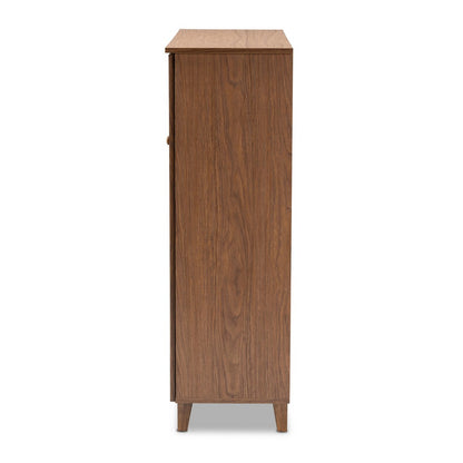 Baxton Studio - Coolidge Shoe Cabinet in Walnut - FP-05LV-Walnut view 3