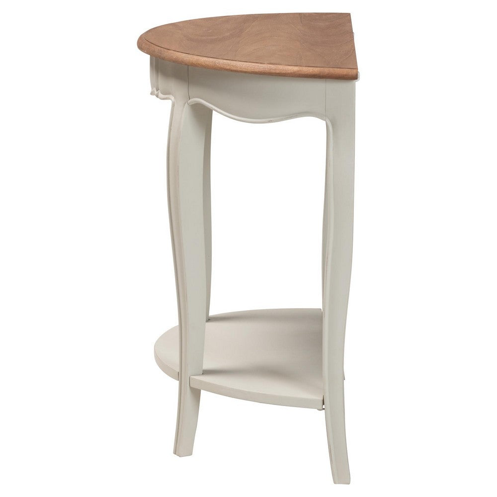Baxton Studio - Cordelia Console Table in Natural Brown/Greyish Beige - MNT15-White/Natural-ST view 3