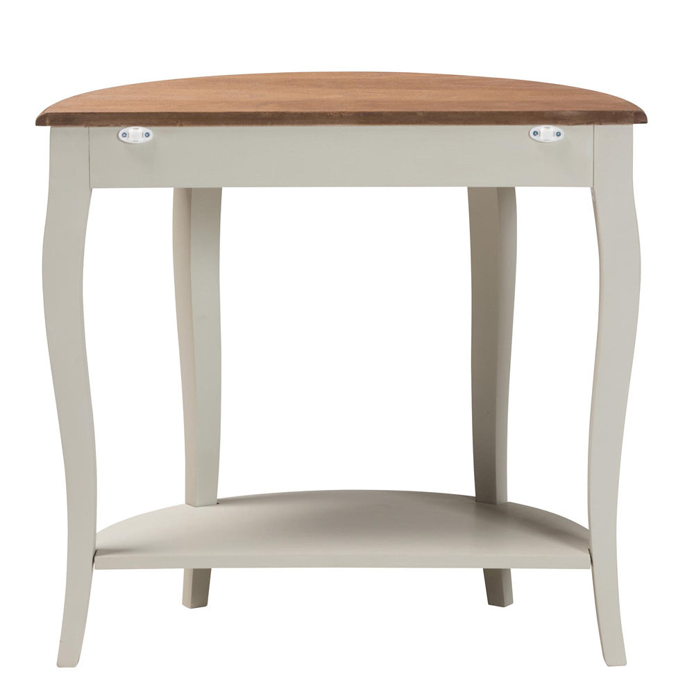 Baxton Studio - Cordelia Console Table in Natural Brown/Greyish Beige - MNT15-White/Natural-ST view 4