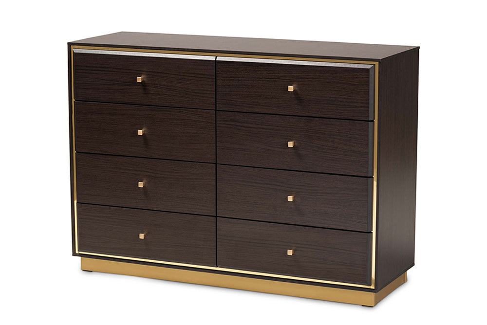 Baxton Studio - Cormac Dresser - LV28COD28232-Modi Wenge-8DW-Dresser view 1