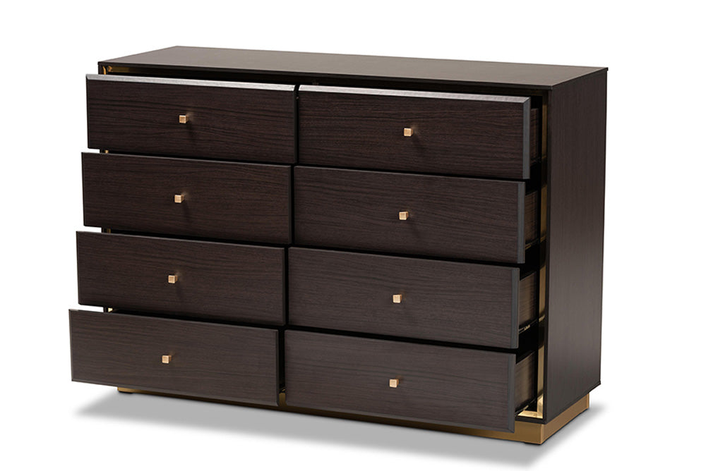 Baxton Studio - Cormac Dresser - LV28COD28232-Modi Wenge-8DW-Dresser view 2