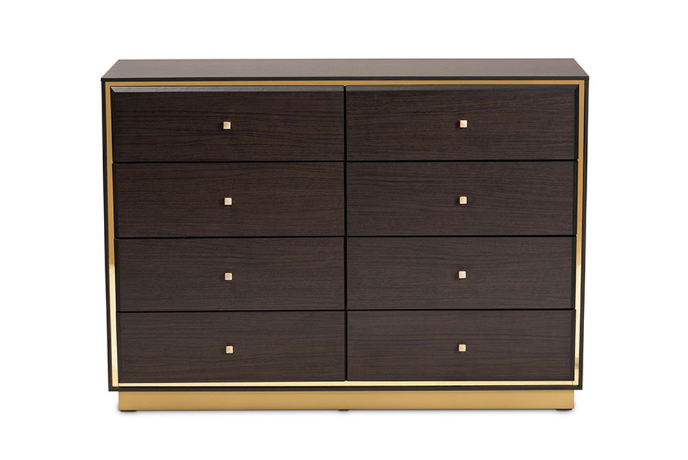 Baxton Studio - Cormac Dresser - LV28COD28232-Modi Wenge-8DW-Dresser view 3