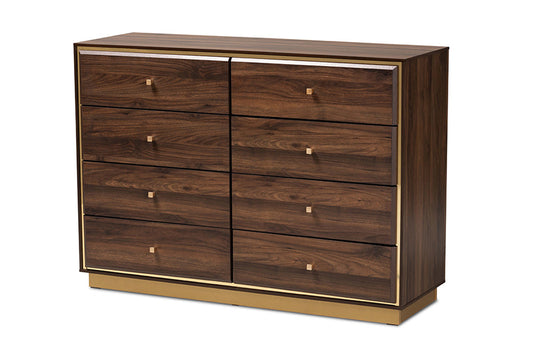 Baxton Studio - Cormac Dresser - LV28COD28232-Walnut-8DW-Dresser view 1
