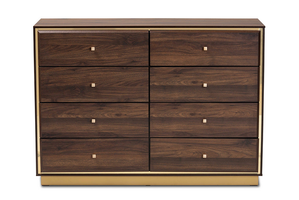 Baxton Studio - Cormac Dresser - LV28COD28232-Walnut-8DW-Dresser view 3