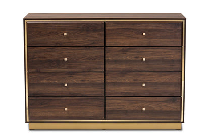 Baxton Studio - Cormac Dresser - LV28COD28232-Walnut-8DW-Dresser view 3