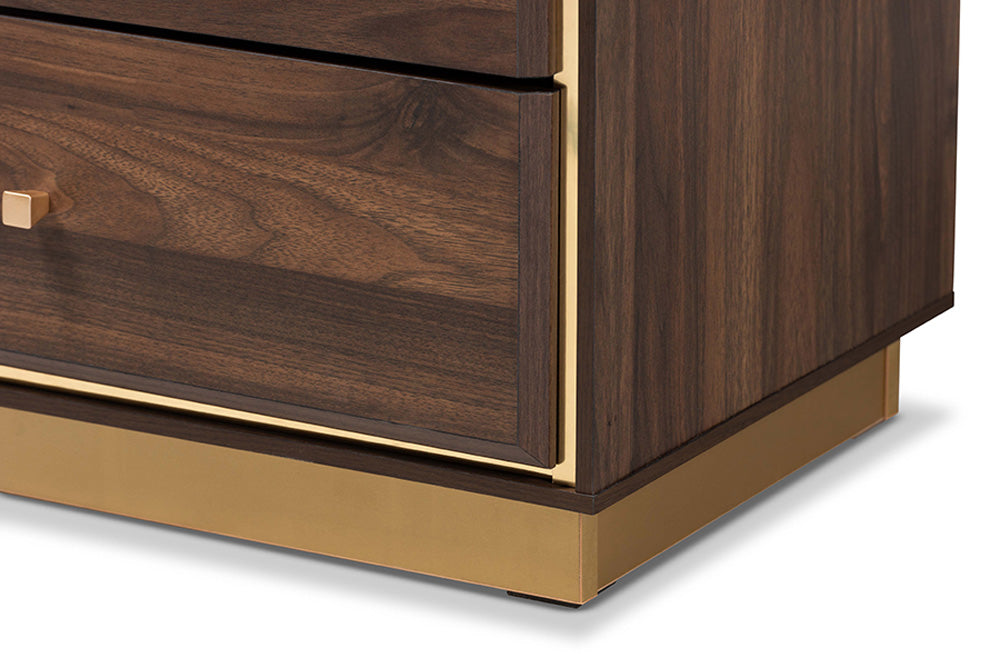 Baxton Studio - Cormac Dresser - LV28COD28232-Walnut-8DW-Dresser view 7