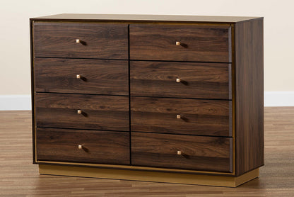Baxton Studio - Cormac Dresser - LV28COD28232-Walnut-8DW-Dresser view 9