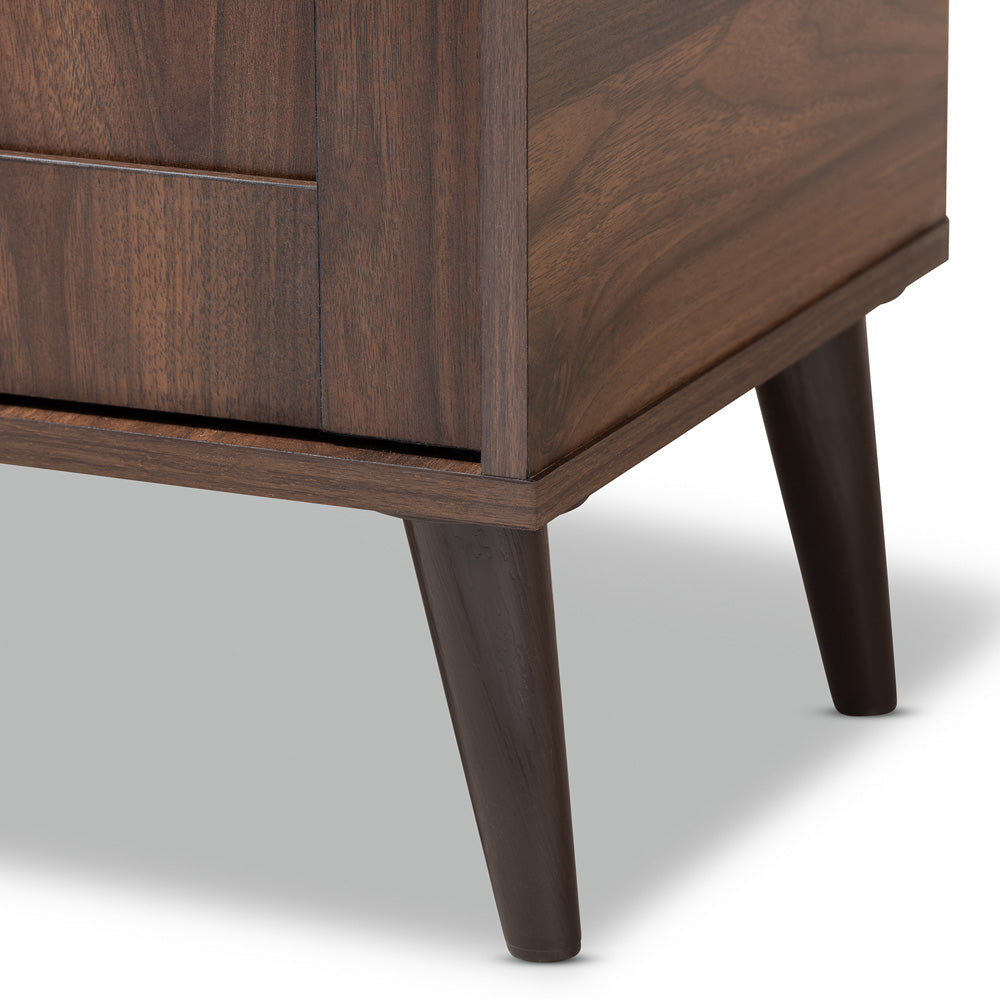 Baxton Studio - Cormier Shoe Cabinet in Walnut - SESC7003-Columbia-Shoe Cabinet view 6