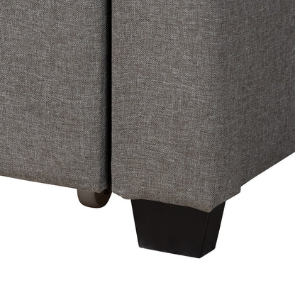 Baxton Studio - Coronado Full Size Bed in Grey - CF 9270-B-Coronado-B-Grey-Full view 8