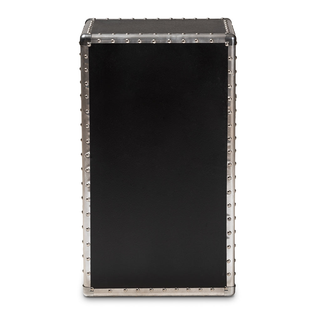 Baxton Studio - Cosette Chest in Silver - HY2AB017-Grey-Cabinet view 5