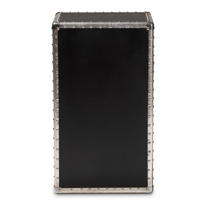 Baxton Studio - Cosette Chest in Silver - HY2AB017-Grey-Cabinet view 5