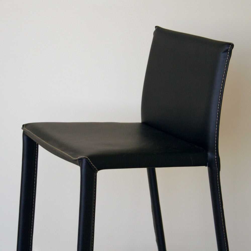 Baxton Studio - Crawford Set of 2 Bar Stools in Black - ALC-1822A-65 Black view 2
