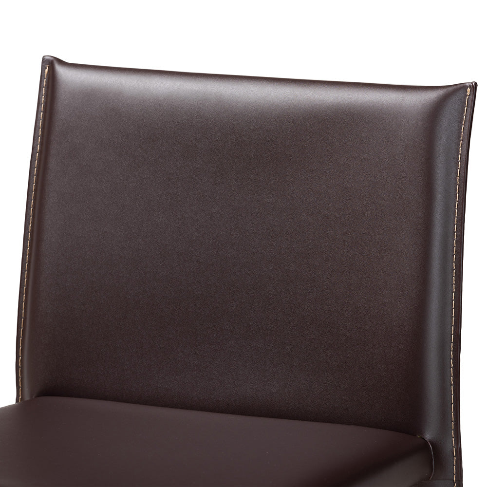 Baxton Studio - Crawford Set of 2 Bar Stools in Brown - ALC-1822A-65 Brown view 4