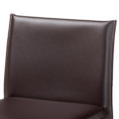 Baxton Studio - Crawford Set of 2 Bar Stools in Brown - ALC-1822A-65 Brown view 4