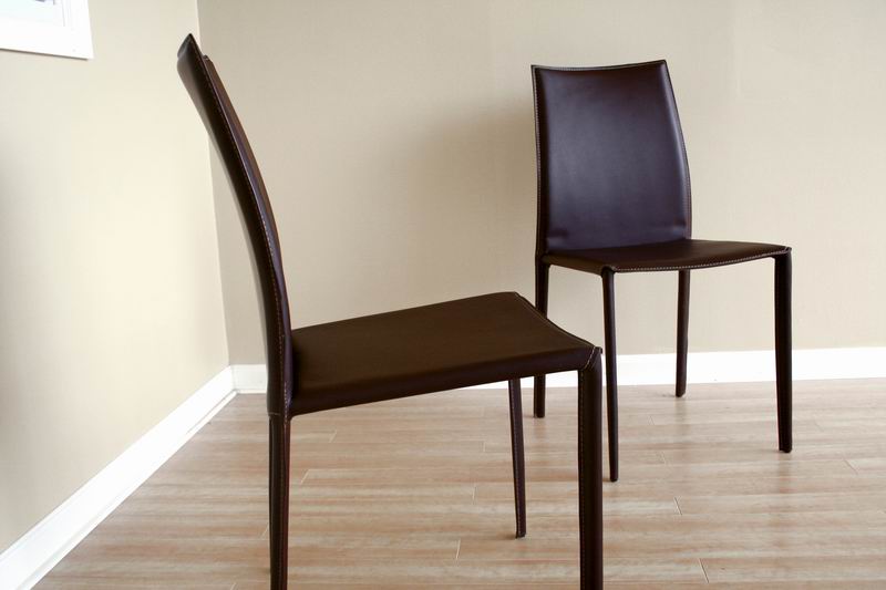 Baxton Studio - Crawford Set of 2 Dining Chairs in Brown - ALC-1025 Brown view 4