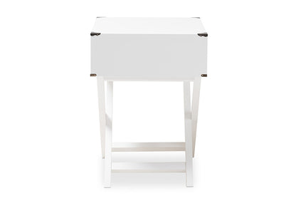 Baxton Studio - Curtice End Table - GLD08085/White view 4