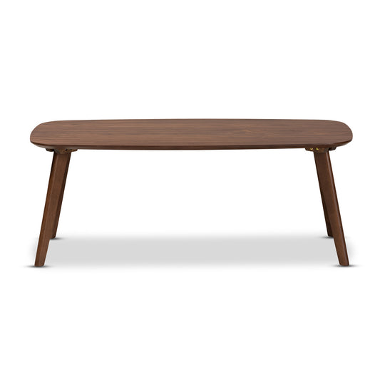 Baxton Studio - Dahlia Coffee Table in Walnut - Dahlia-Walnut-CT view 2