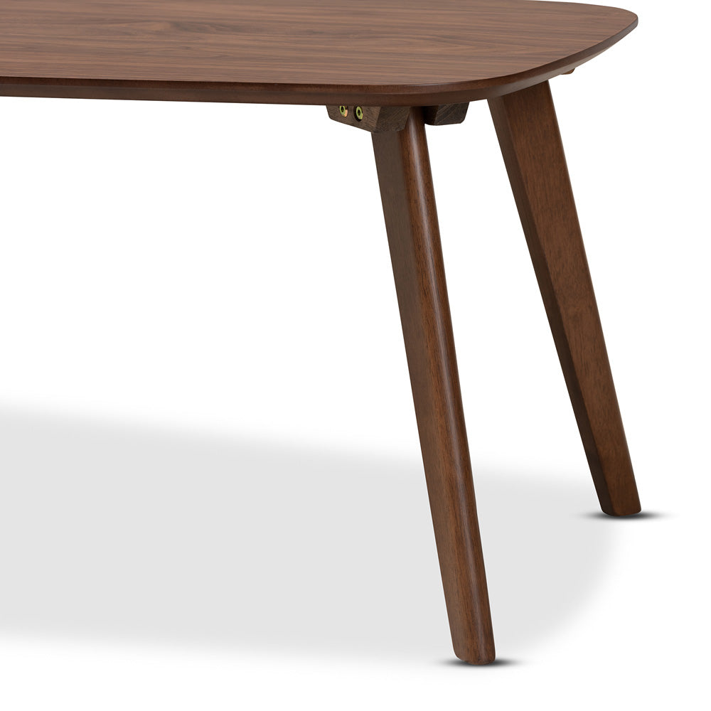 Baxton Studio - Dahlia Coffee Table in Walnut - Dahlia-Walnut-CT view 4