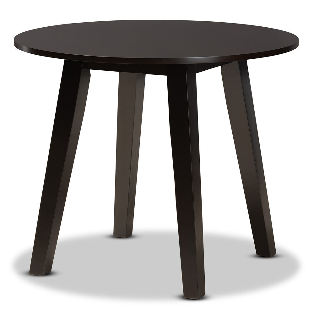 Baxton Studio - Daisy Dining Set in Grey/Dark Brown - Daisy-Grey/Dark Brown-5PC Dining Set view 3