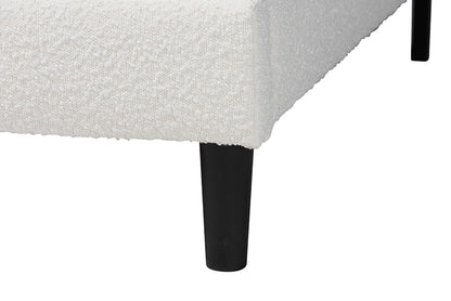 Baxton Studio - Dalton Queen Size Bed - BBT61318-Cream Boucle-Queen view 6