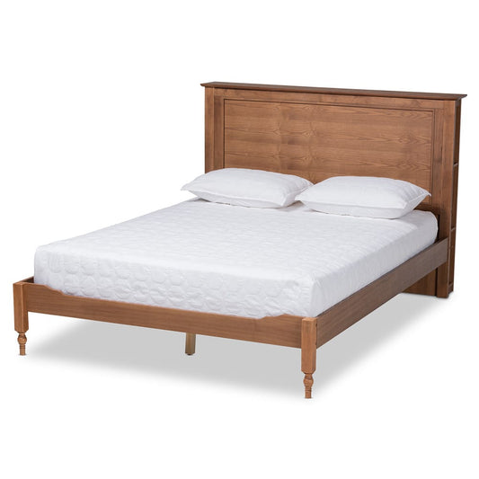 Baxton Studio - Danielle King Size Bed in Ash walnut - MG0018-Ash Walnut-King view 1