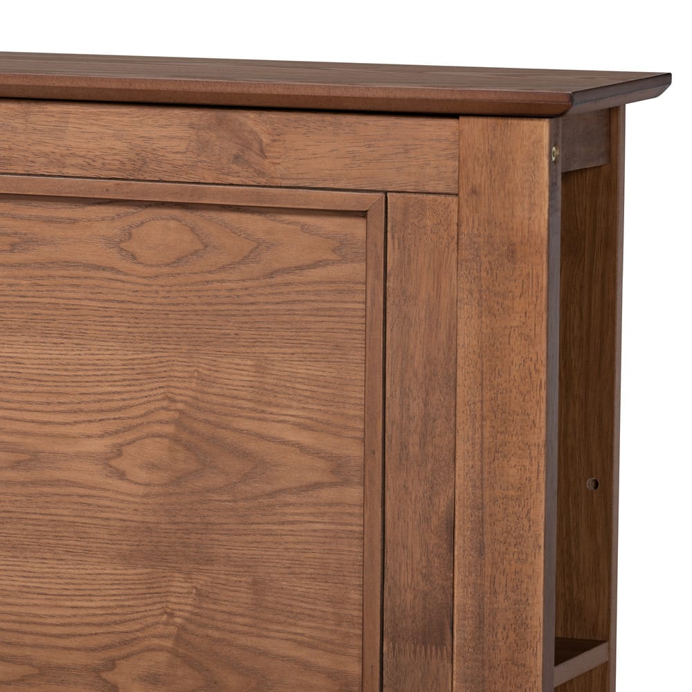 Baxton Studio - Danielle King Size Bed in Ash walnut - MG0018-Ash Walnut-King view 4