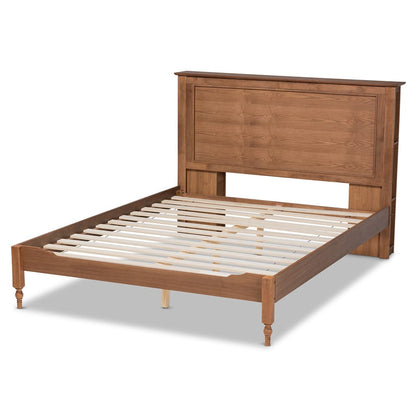 Baxton Studio - Danielle Queen Size Bed in Ash walnut - MG0018-Ash Walnut-Queen view 3