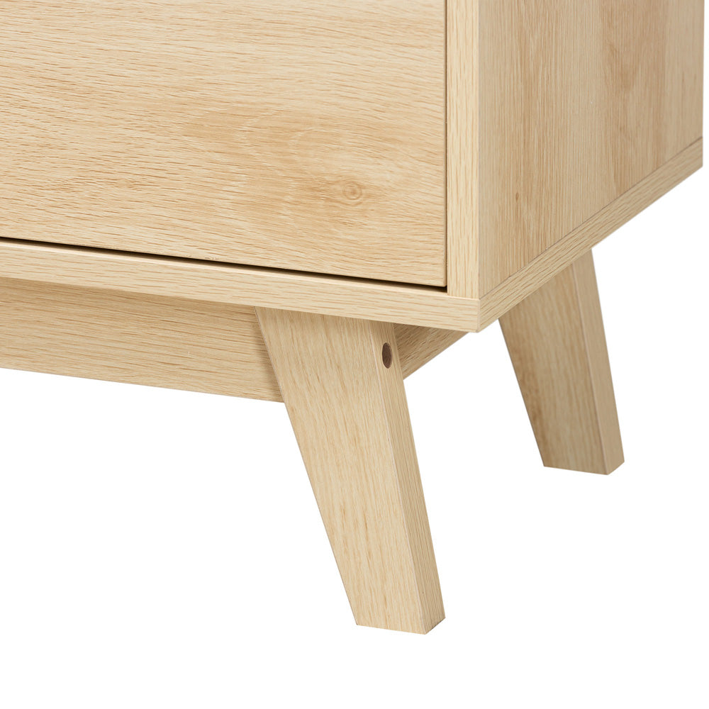 Baxton Studio - Danina Bookcase in Oak Brown - LCF20211236-Pine Bookshelf view 6