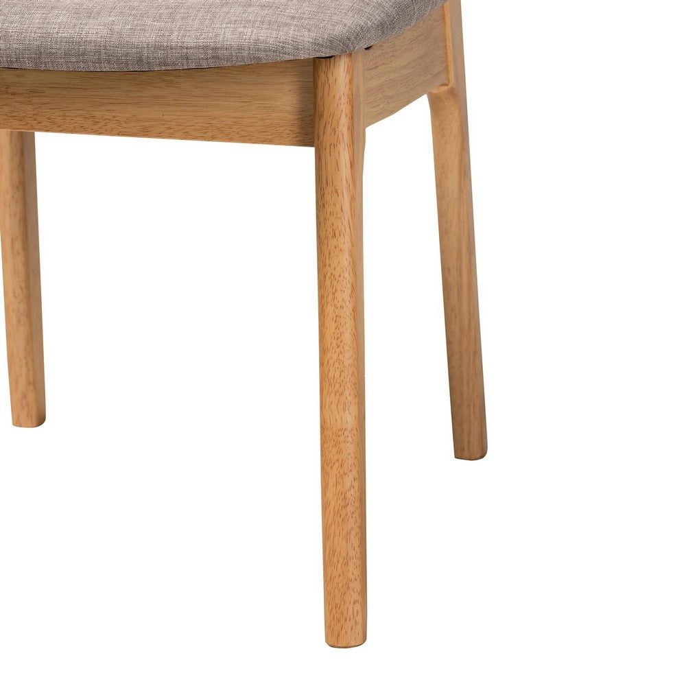 Baxton Studio - Dannon Set of 2 Dining Chairs in Grey/Natural Oak/Light Brown - CS001C-Natural Oak/Light Grey-DC-2PK view 5