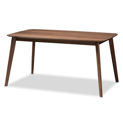 Baxton Studio - Danton Dining Set in Beige/Walnut Brown - WM1900B-Latte/Walnut-5PC Dining Set view 3