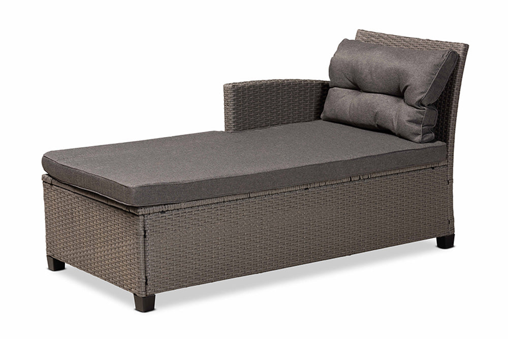Baxton Studio - Darian Patio Set - MLM-210606-Dark Grey view 3