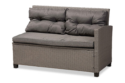 Baxton Studio - Darian Patio Set - MLM-210606-Dark Grey view 4