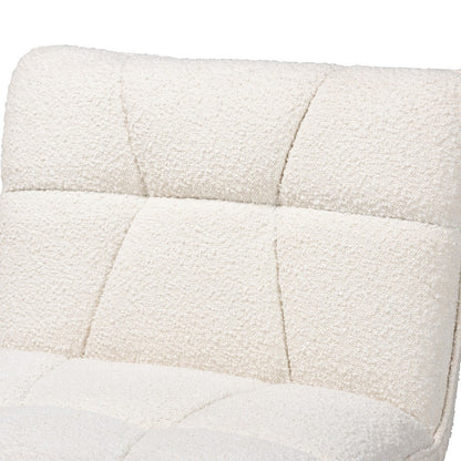Baxton Studio - Darielle Chair in White/Walnut Brown - BBT5453-Maya-Cream/Walnut-CC view 5