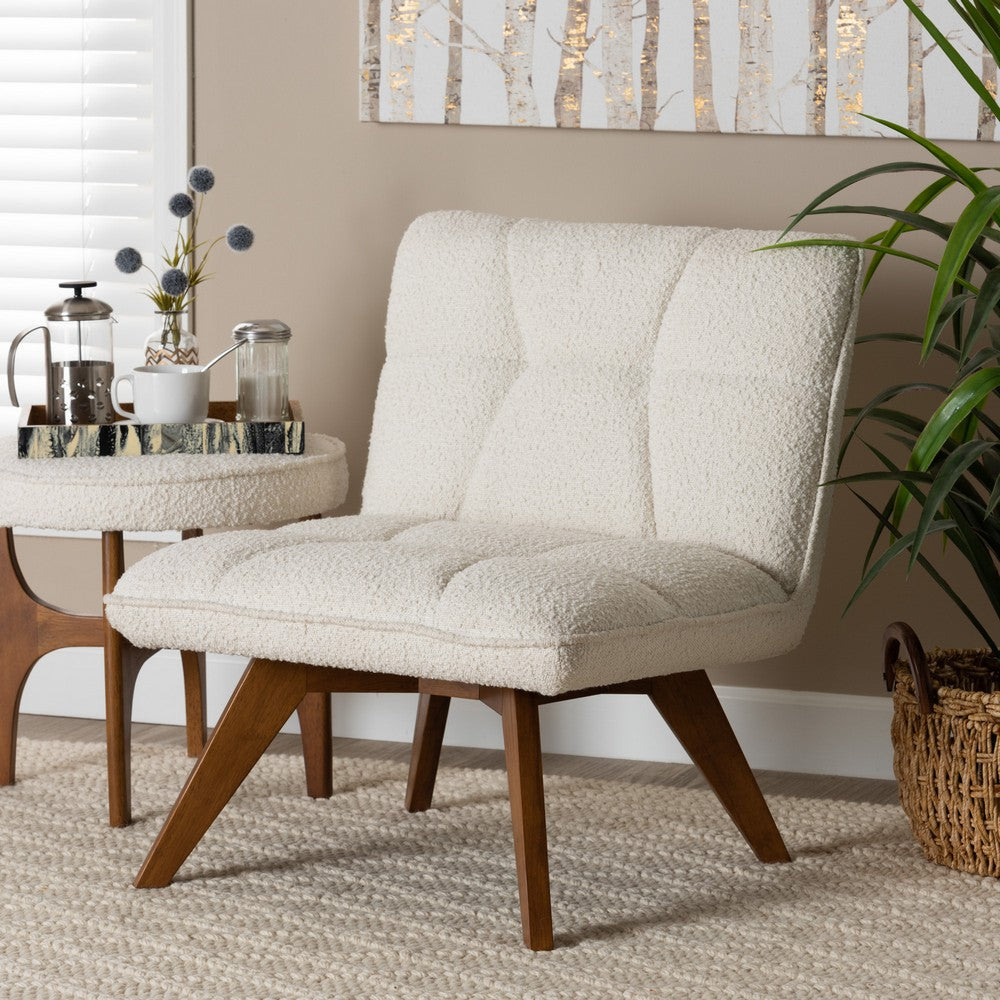 Baxton Studio - Darielle Chair in White/Walnut Brown - BBT5453-Maya-Cream/Walnut-CC view 8