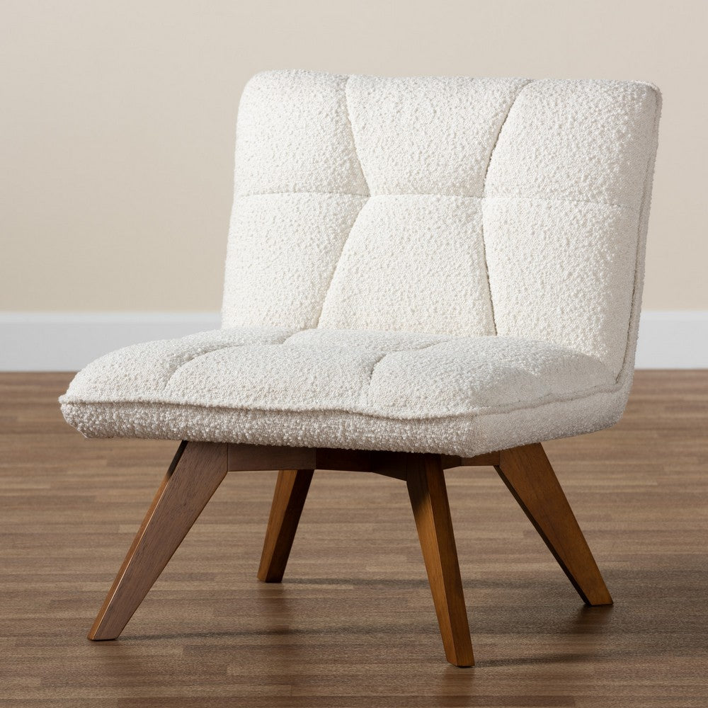 Baxton Studio - Darielle Chair in White/Walnut Brown - BBT5453-Maya-Cream/Walnut-CC view 9