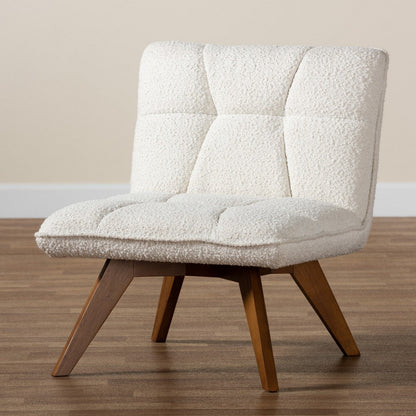 Baxton Studio - Darielle Chair in White/Walnut Brown - BBT5453-Maya-Cream/Walnut-CC view 9
