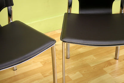 Baxton Studio - Dark Set of 2 Dining Chairs in Brown - ALC-1083-Brown view 2