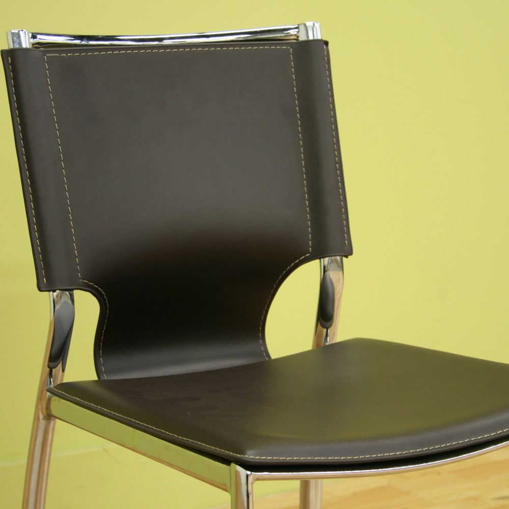 Baxton Studio - Dark Set of 2 Dining Chairs in Brown - ALC-1083-Brown view 3