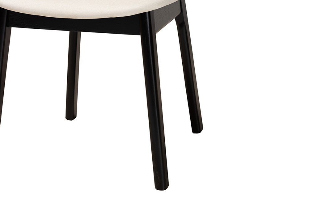 Baxton Studio - Darrion Dining Chair Set of 2 - CS004C-Black/Cream-DC-2PK view 6